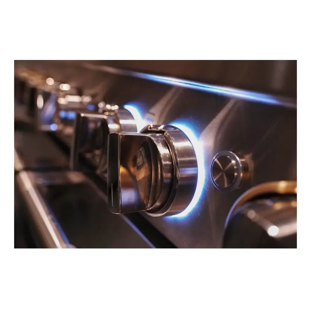 JennAir RISE 48 inch Professional Dual Fuel Range with 6.3 cu. ft. Total Oven Capacity, 6 Burners, Griddle, Dual-Stacked PowerBurners, in Stainless Steel, JDRP548HL