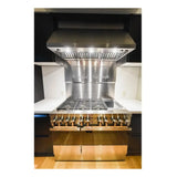 JennAir NOIR 48 inch Professional Dual Fuel Range with 6.3 cu. ft. Total Oven Capacity, 6 Burners, Griddle, Dual-Stacked PowerBurners, in Stainless Steel, JDRP548HM