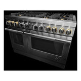 JennAir RISE 48 inch Smart Dual Fuel Professional Range with 6.3 cu. ft. Total Capacity, 6 Burners, Grill, Dual-Fan Convection and Sabbath Mode in Stainless Steel, JDRP648HL