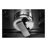 JennAir NOIR 36 inch Dual-Fuel Professional Range with 5.1 cu. ft. Oven Capacity, 4 Burners and Griddle, Remote Access, Cinematic Oven Lights, and Sabbath Mode in Stainless Steel, JDSP536HM