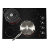 JennAir 30 inch Electric Radiant Cooktop with 4 Elements, Halo-Effect Knobs, Simmer Function, Melt Function, Hot Surface Indicators, ADA Compliant, JEC3430H*
