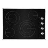 JennAir 30 inch Electric Radiant Cooktop with 4 Elements, Halo-Effect Knobs, Simmer Function, Melt Function, Hot Surface Indicators, ADA Compliant, JEC3430H*