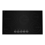 JennAir 36 inch Electric Radiant Cooktop with 5 Elements, Halo-Effect Knobs, Simmer Function, Melt Function, Hot Surface Indicators, ADA Compliant, JEC3536H*