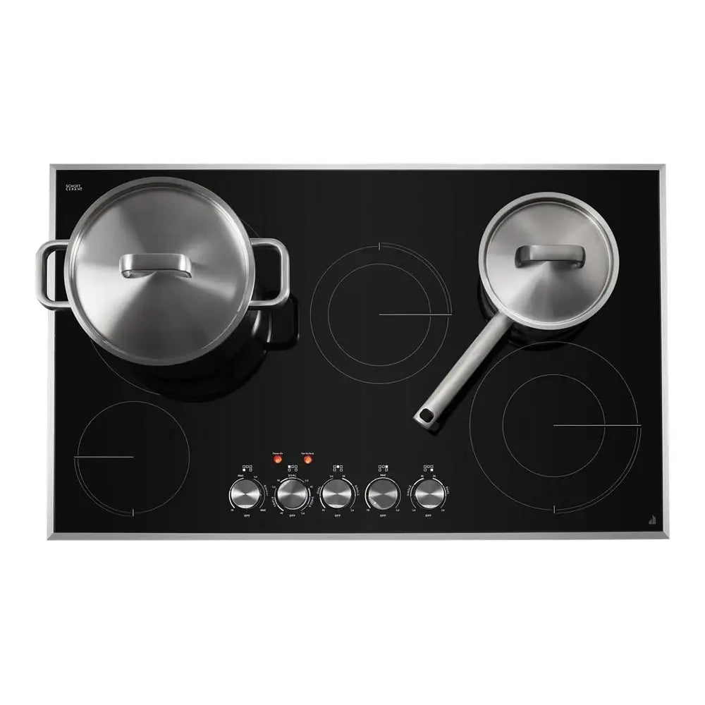 JennAir 36 inch Electric Radiant Cooktop with 5 Elements, Halo-Effect Knobs, Simmer Function, Melt Function, Hot Surface Indicators, ADA Compliant, JEC3536H*