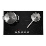 JennAir 36 inch Electric Radiant Cooktop with 5 Elements, Halo-Effect Knobs, Simmer Function, Melt Function, Hot Surface Indicators, ADA Compliant, JEC3536H*