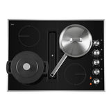 JennAir 30 inch Electric Downdraft Cooktop with 4 Elements, Perimetric Extraction, DuraFinish Glass Protection, and Hot Surface Indicator Light, JED3430G*