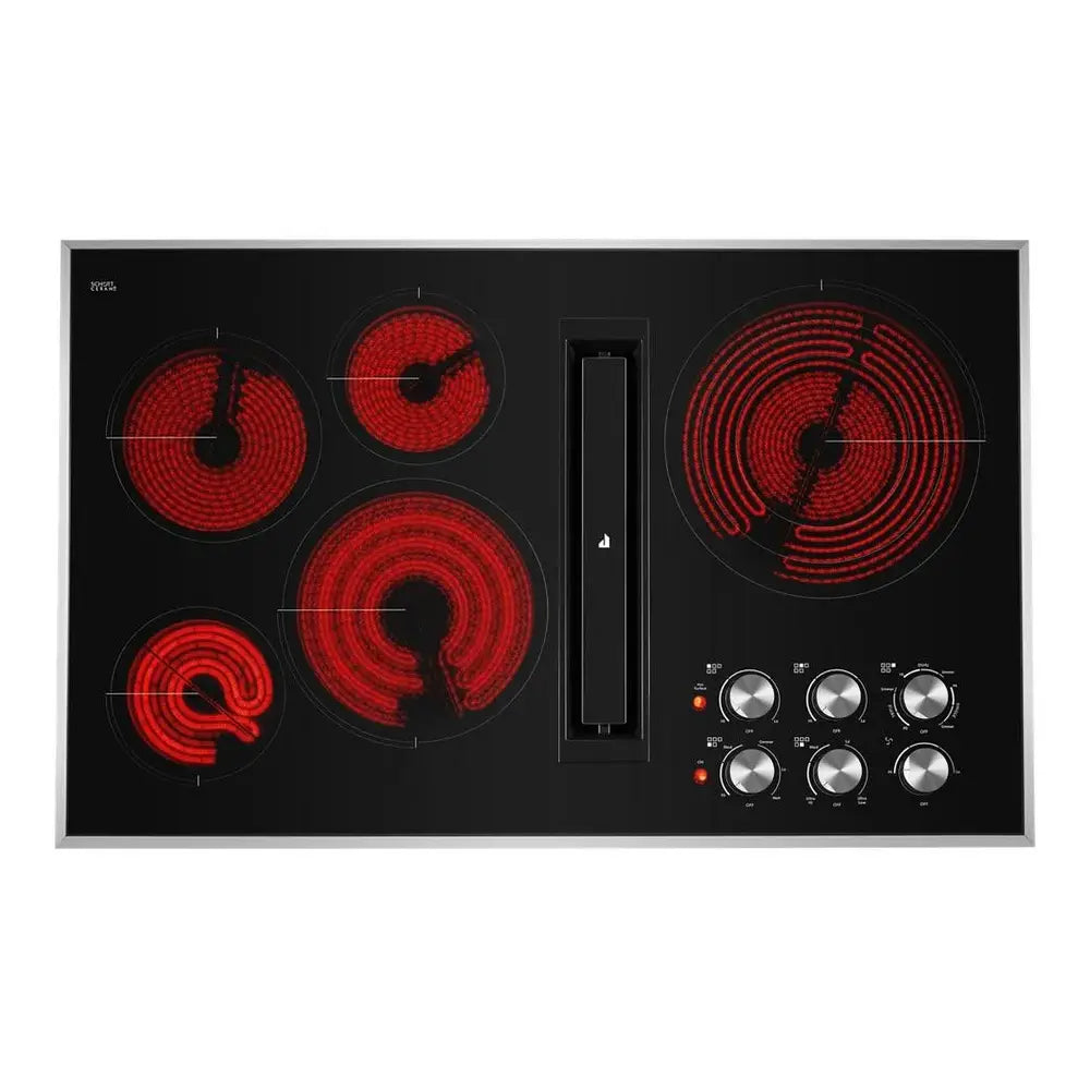 JennAir 36 inch Electric Downdraft Cooktop with 5 Elements, Perimetric Extraction, 3 Fan Speeds, and Triple Choice Element, JED3536G*