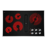 JennAir 36 inch Electric Downdraft Cooktop with 5 Elements, Perimetric Extraction, 3 Fan Speeds, and Triple Choice Element, JED3536G*