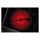 JennAir RISE 30 inch Electric Slide-In Range with 5 Elements, 6.8 cu. ft. Oven Capacity, Die-Cast Metal Knobs, Baking Drawer, Air Fry, AquaLift Self-Cleaning Technology, in Stainless Steel, JES1450ML