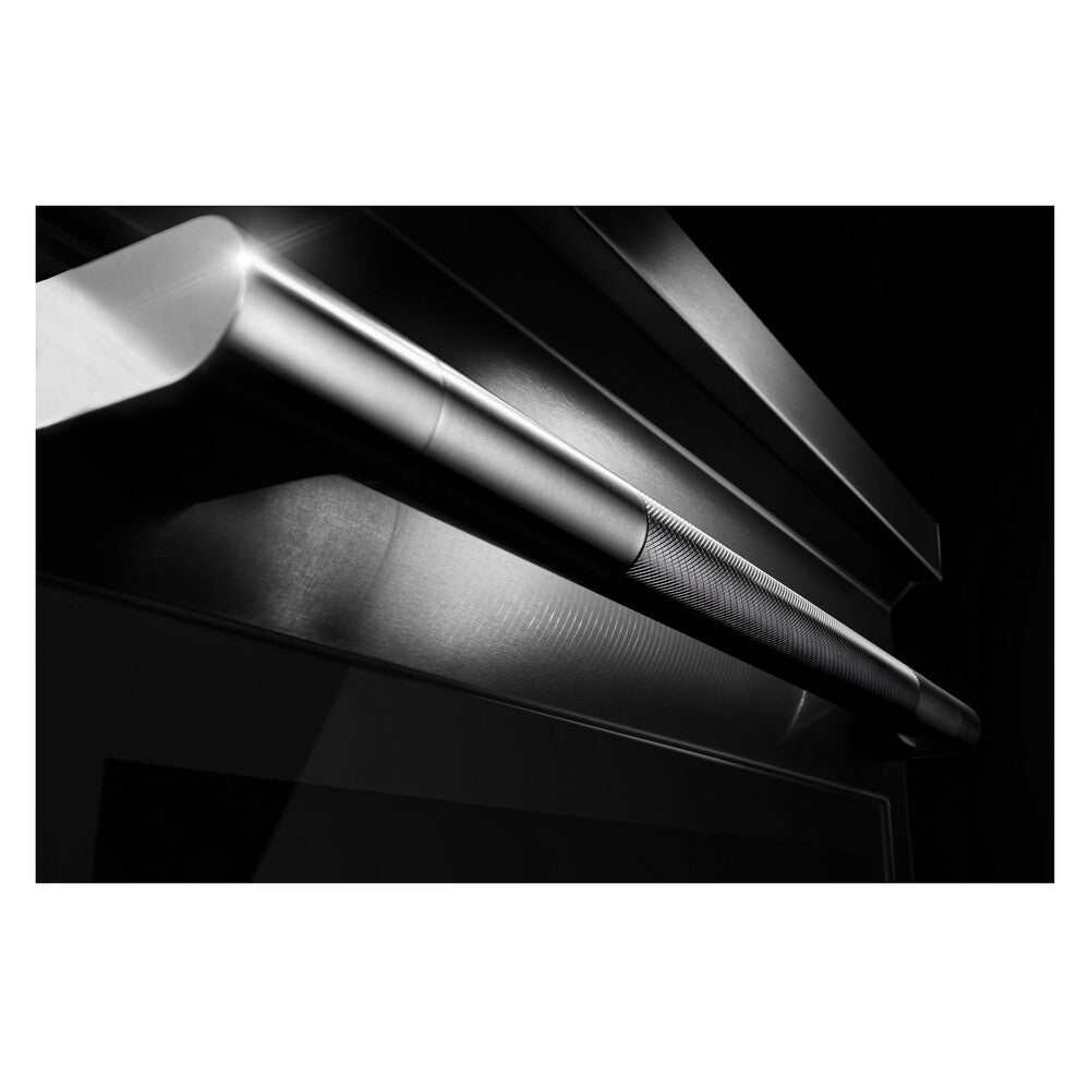 JennAir RISE 30 inch Electric Slide-In Range with 5 Elements, 6.8 cu. ft. Oven Capacity, Die-Cast Metal Knobs, Baking Drawer, Air Fry, AquaLift Self-Cleaning Technology, in Stainless Steel, JES1450ML