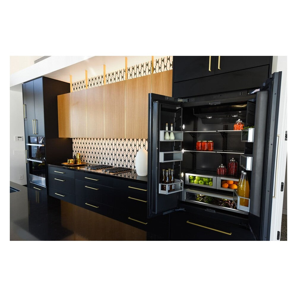 JennAir 36 inch Fully Integrated French Door Refrigerator with 20.81 cu. ft. Capacity, Obsidian Interior in Panel Ready, JF36NXFXDE