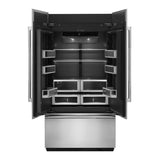 JennAir 42 inch French Door Refrigerator with 24.17 cu. ft. Capacity, TwinFresh Climate Control System, Obsidian Interior in Panel Ready, JF42NXFXDE