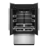 JennAir 42 inch French Door Refrigerator with 24.17 cu. ft. Capacity, TwinFresh Climate Control System, Obsidian Interior in Panel Ready, JF42NXFXDE