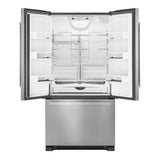 JennAir NOIR 36 inch French Door Refrigerator with 21.94 cu. ft. Total Capacity, TriSensor Electronic Climate Control in Stainless Steel, JFFCF72DKM