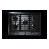 JennAir 30 inch Gas Cooktop with 5 Sealed Brass Burners, White LED Burner Indicator, Single Point Electronic Ignition and Flame-Sensing Re-ignition in Stainless Steel, JGC3530GS