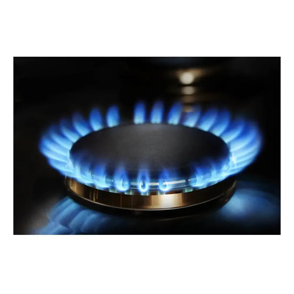 JennAir 36 inch Gas Cooktop with 5 Burners, 20000 BTU Dual Stacked PowerBurner, Flame-Sensing Re-ignition, and White LED Burner Indicator in Stainless Steel, JGC3536GS