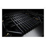 JennAir RISE 36 inch Gas Rangetop with 4 Sealed Burners, Dishwasher safe Cast Iron Grates, Electronic Ignition Flame-Sensing Reignition, Grill, in Stainless Steel, JGCP636HL