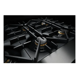 JennAir RISE 48 inch Gas Rangetop with 4 Sealed Brass Burners, Grill, Chrome-Infused Griddle, Dishwasher Safe Grates and Electronic Ignition with Flame-Sensing Reignition in Stainless Steel, JGCP748HL