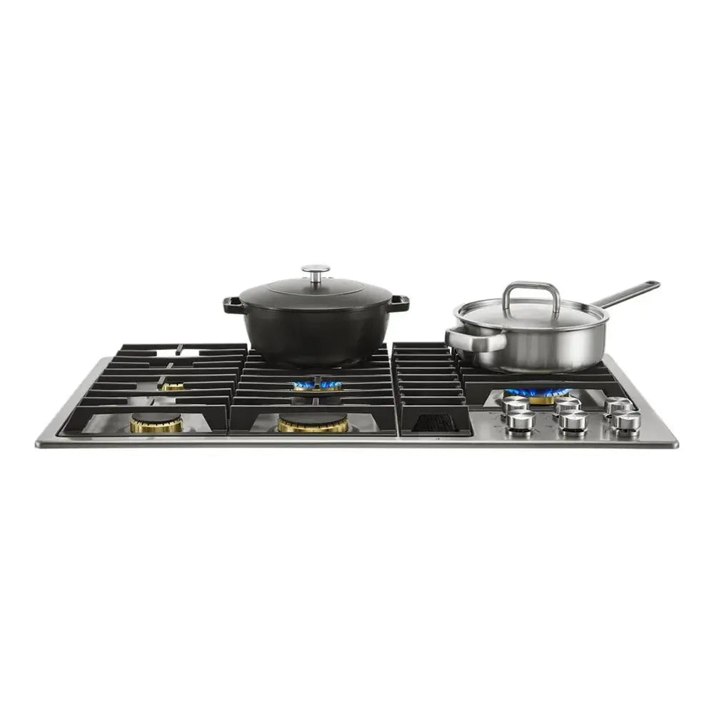 JennAir 36 inch Gas Downdraft Cooktop with 5 Sealed Burners, Knob Controls, 17000 BTU Ultra-High Output Burner, and Melt Cap, JGD3536G*