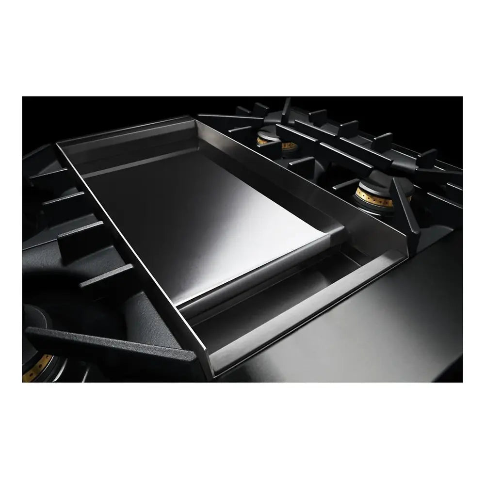 JennAir NOIR 48 inch Professional Smart Gas Range with 4 Sealed Burners, Griddle, Grill, 6.3 cu. ft. Total Oven Capacity, Remote Access, Halo-Effect Knobs, in Stainless Steel JGRP748HM