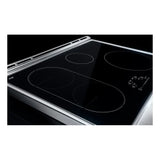 JennAir RISE 30 inch Induction Slide-In Range with 4 Cooking Zones, True Convection Oven, Assisted Cooking, Emotive Controls, Bridge Function, in Stainless Steel, JIS1450ML