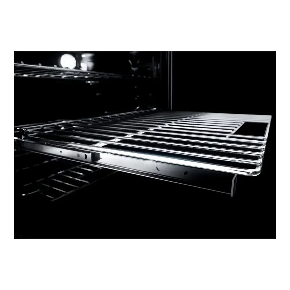 JennAir RISE 30 inch Induction Slide-In Range with 4 Cooking Zones, True Convection Oven, Assisted Cooking, Emotive Controls, Bridge Function, in Stainless Steel, JIS1450ML