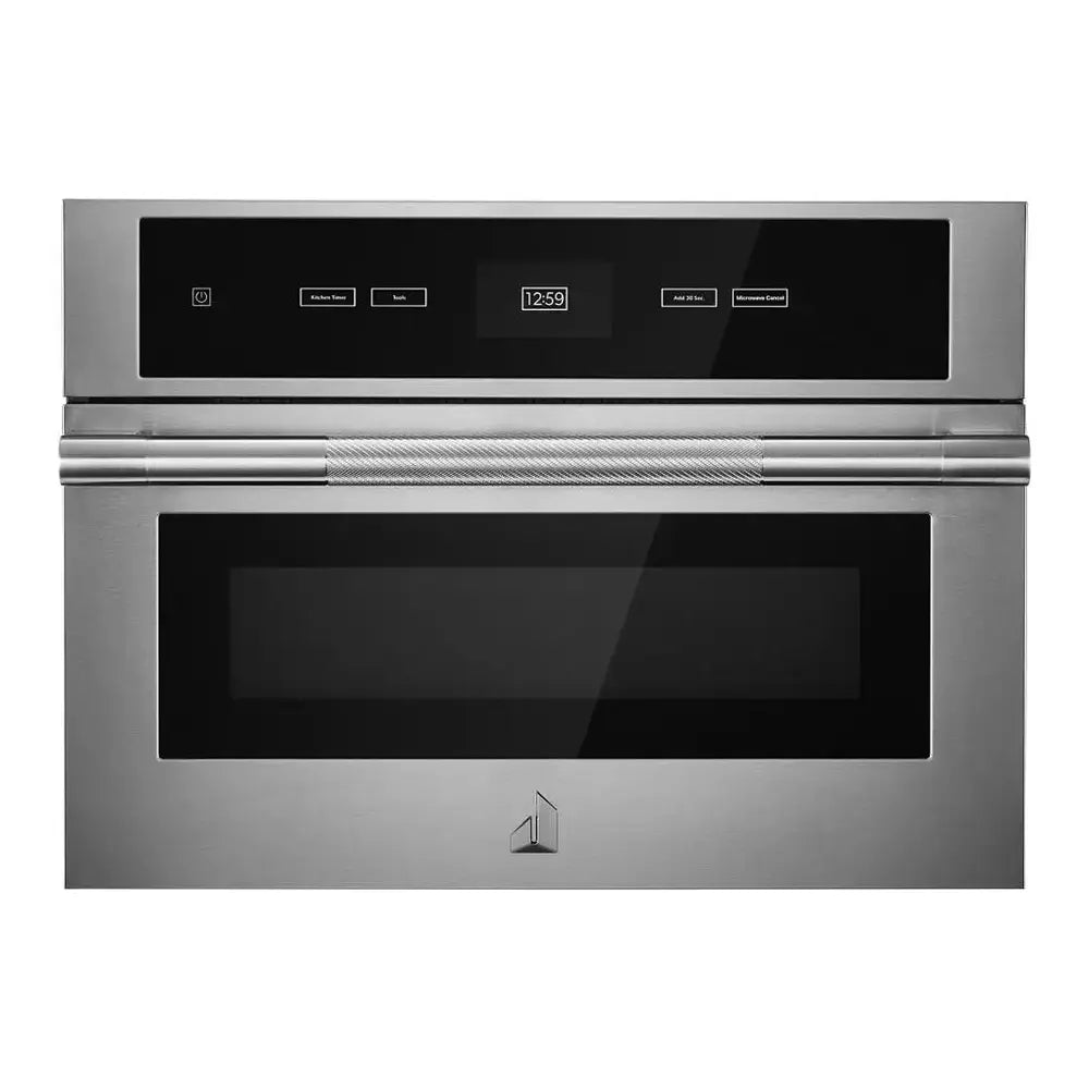 JennAir RISE 27 inch Built-In Microwave Oven with Speed-Cook, 1.4 cu. ft. Capacity, Sensor Cooking, 4.3 inch LCD Color Display, Stainless Interior in Stainless Steel, JMC2427LL