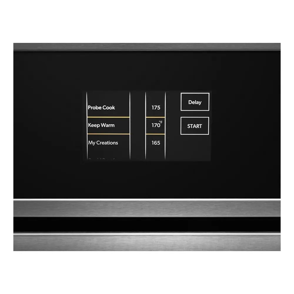 JennAir RISE 27 inch Built-In Microwave Oven with Speed-Cook, 1.4 cu. ft. Capacity, Sensor Cooking, 4.3 inch LCD Color Display, Stainless Interior in Stainless Steel, JMC2427LL