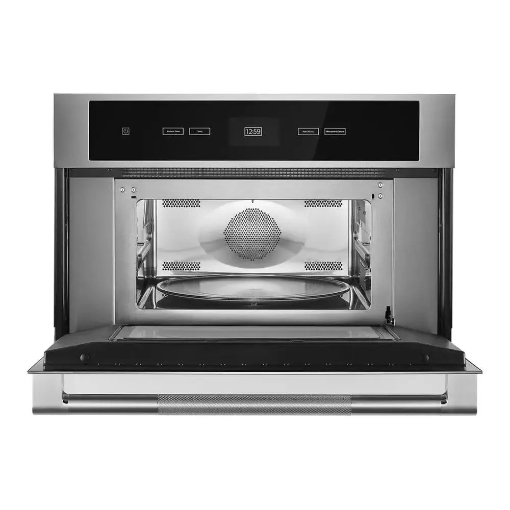 JennAir RISE 30 inch Built-In Microwave with Speed-Cook, 1.4 cu. ft. Capacity, Smooth Close Door and Sensor Cooking in Stainless Steel, JMC2430LL