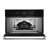 JennAir NOIR 30 inch Built-In Microwave with Speed-Cook, 1.4 cu. ft. Capacity, Smooth Close Door and Sensor Cooking in Floating Glass Black, JMC2430LM