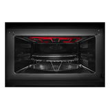 JennAir NOIR 30 inch Built-In Microwave with Speed-Cook, 1.4 cu. ft. Capacity, Smooth Close Door and Sensor Cooking in Floating Glass Black, JMC2430LM