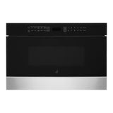JennAir NOIR 24 inch Undercounter Drawer Microwave Oven with 1.2 cu. ft. Capacity, 950 Cooking Watts and One Touch Access in Floating Glass Black, JMDFS24HM