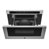 JennAir RISE 30 inch Under Counter Microwave Drawer with 1.2 cu. ft. Capacity, 950 Watts Element, Sensor Reheat and Keep Warm in Stainless Steel, JMDFS30HL