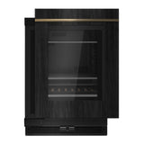 JennAir 24 inch Under Counter Beverage Center with Dual Temperature Zones, UV-Resistant Thermal Glass in Panel Ready, JUBFX242HX