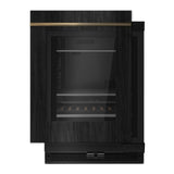 JennAir 24 inch Under Counter Beverage Center with Dual Temperature Zones, UV-Resistant Thermal Glass in Panel Ready, JUBFX242HX