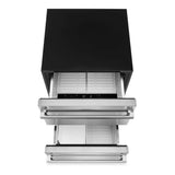 JennAir NOIR 24 inch Double Drawer Refrigerator/Freezer with 4.7 cu. ft. Capacity, Obsidian Interior, LED Lighting in Stainless Steel, JUCFP242HM