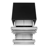 JennAir NOIR 24 inch Double Drawer Refrigerator with 4.7 cu. ft. Capacity, Obsidian Interior and Smooth Close Drawers in Stainless Steel, JUDFP242HM