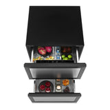 JennAir 24 inch Double Drawer Refrigerator with 4.7 cu. ft. Capacity, Obsidian Interior and Smooth Close Drawers in Panel Ready, JUDFP242HX