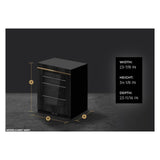 JennAir 24 inch Under Counter Glass Door Refrigerator with 5.2 cu. ft. Capacity, Obsidian Interior and LED Lighting in Panel Ready, JUGF*242HX