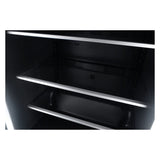 JennAir RISE 24 inch Under Counter Glass Door Refrigerator with 5.2 cu. ft. Capacity, Obsidian Interior and LED Lighting in Stainless Steel, JUGF*242HL