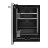 JennAir RISE 24 inch Under Counter Refrigerator with 5 cu. ft. Capacity and Obsidian Interior in Stainless Steel, JURF*242HL