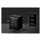 JennAir NOIR 24 inch Under Counter Refrigerator with 5 cu. ft. Capacity and Obsidian Interior in Stainless Steel, JURF*242HM