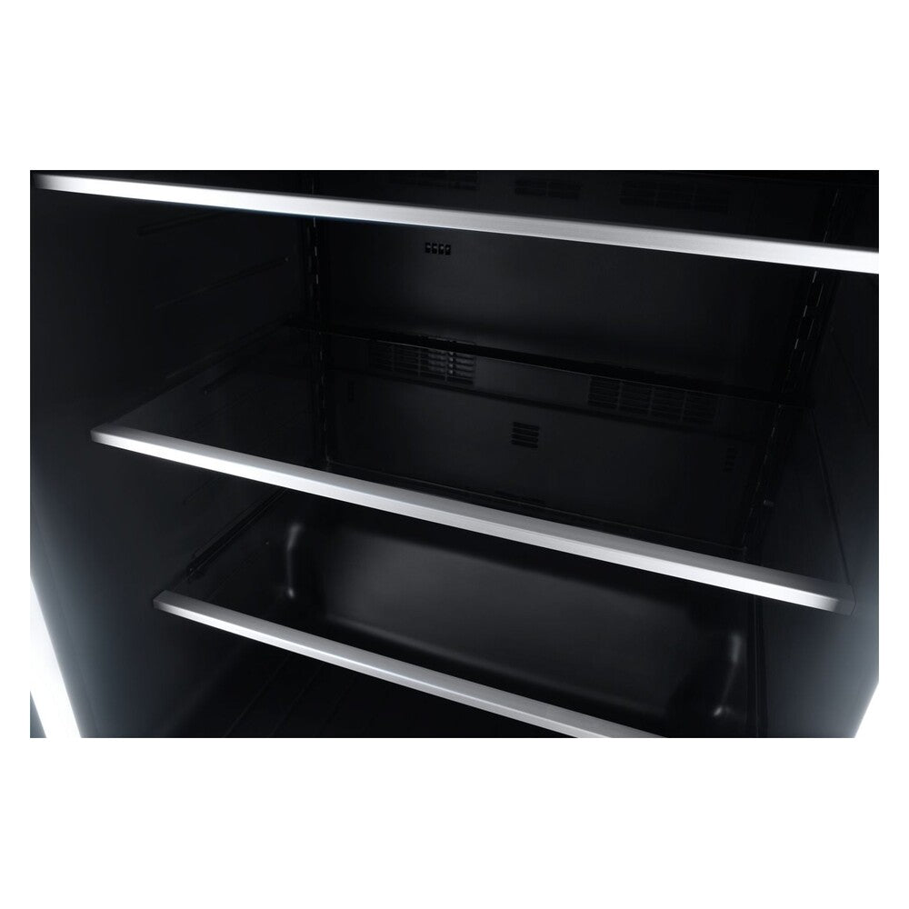 JennAir RISE 24 inch Under Counter Refrigerator with 5 cu. ft. Capacity and Obsidian Interior in Stainless Steel, JURF*242HL