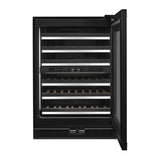 JennAir 24 inch Built-In Undercounter Wine Cellar with 45 Bottle Capacity, Independent Temperature Zones in Panel Ready, JUWF*242HX