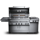 Kalamazoo K1000HS Freestanding Hybrid Fire Grill with Side Burner - K1000HS