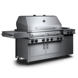 Kalamazoo K1000HS Freestanding Hybrid Fire Grill with Side Burner - K1000HS