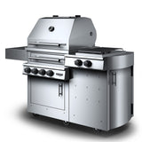 Kalamazoo K500HS Freestanding Hybrid Fire Grill with Side Burner