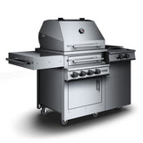 Kalamazoo K500HS Freestanding Hybrid Fire Grill with Side Burner