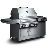 Kalamazoo K750HS Freestanding Hybrid Fire Grill with Side Burner