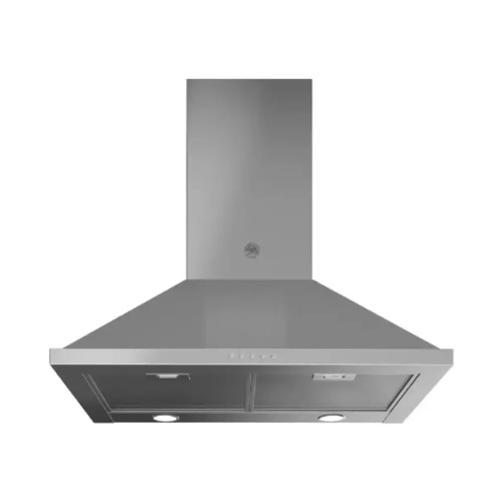 Bertazzoni 30 inch Professional Series Chimney Hood with 600 CFM, Aluminum Mesh Filters, LED Lighting and Push Button Controls in Stainless Steel - KCH30XV